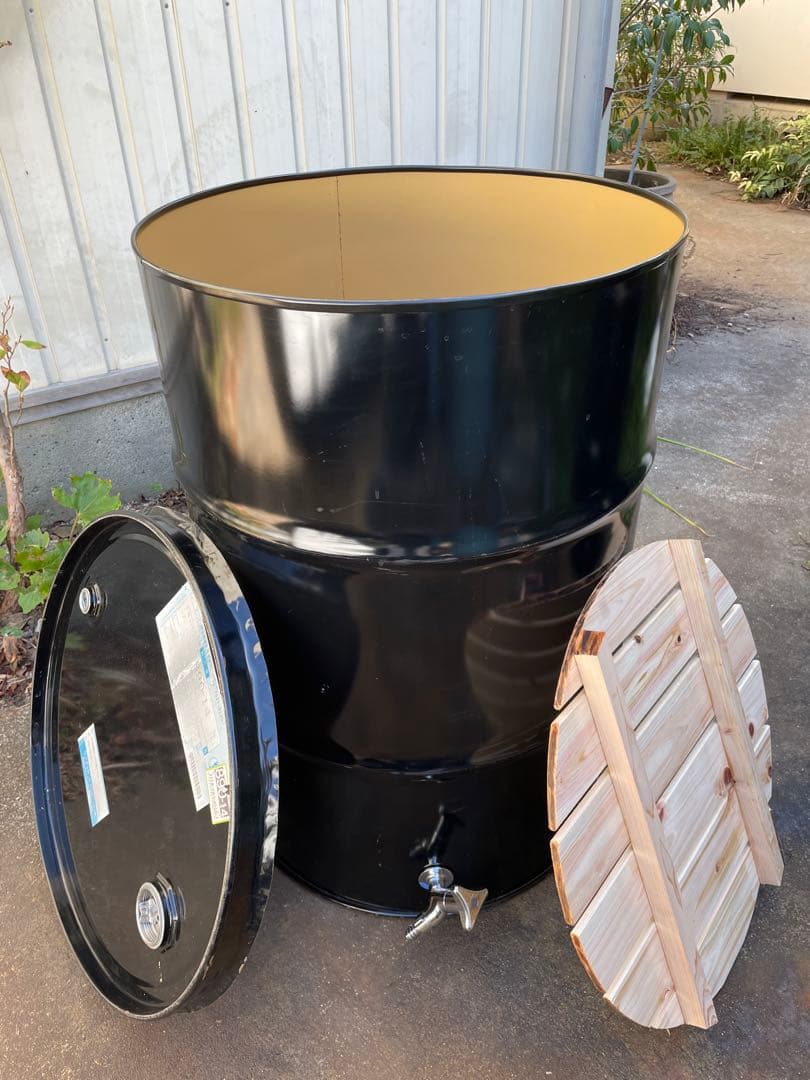 キャニオン ドラム缶風呂 排水蛇口とすのこ付き 2個