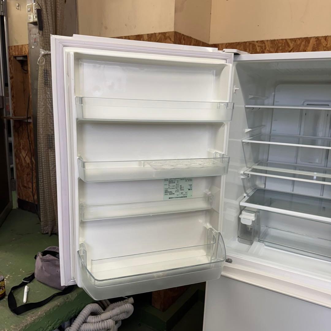 313 大型冷蔵庫　左開き　300L〜400L 自動製氷機付　鏡面デザイン　格安
