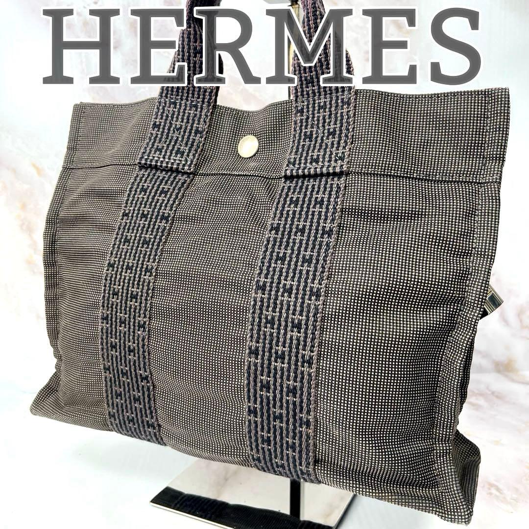 HERMES エルメス エールライン トートバッグ キャンバス PM