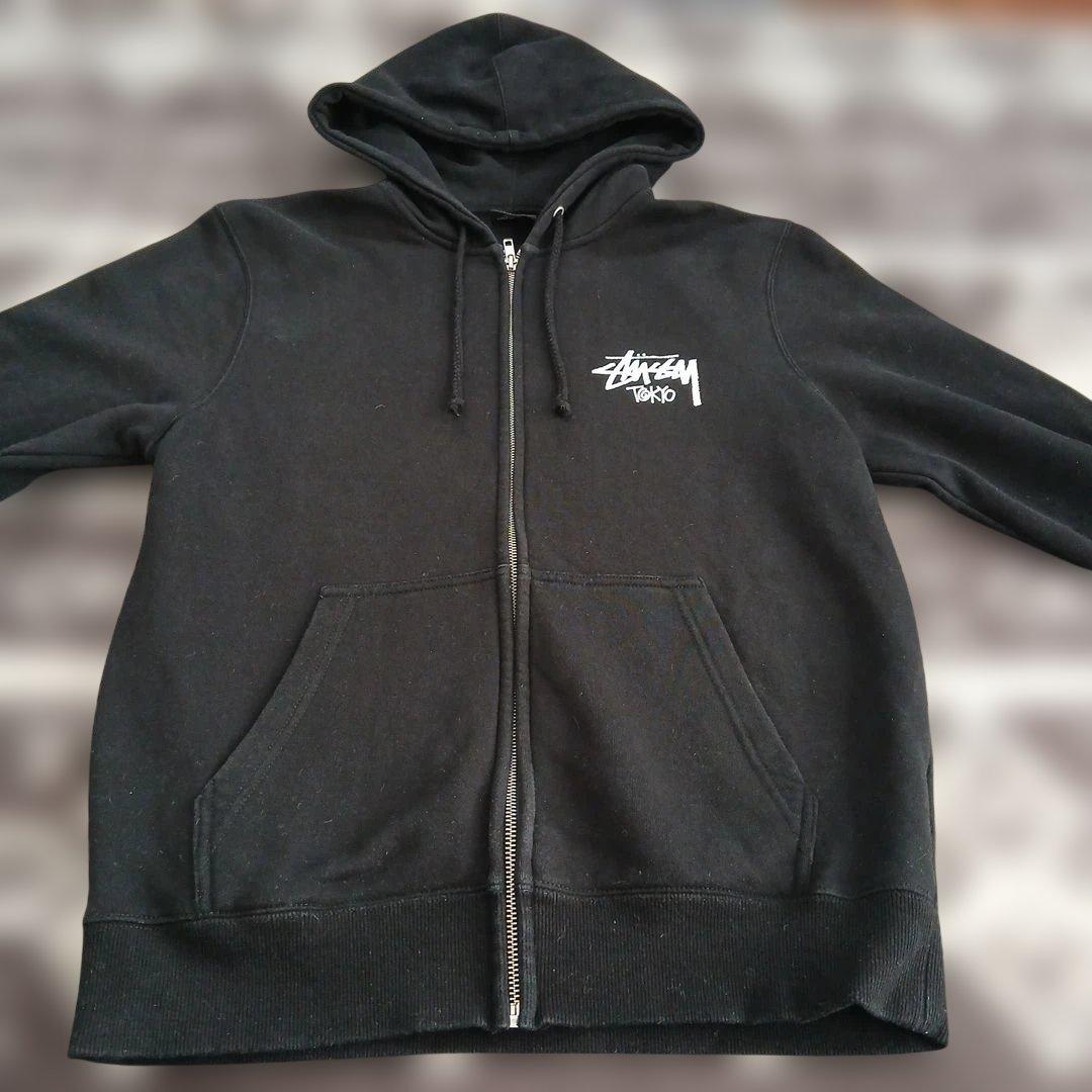 Stüssy 東京ロゴ ジップアップパーカー S