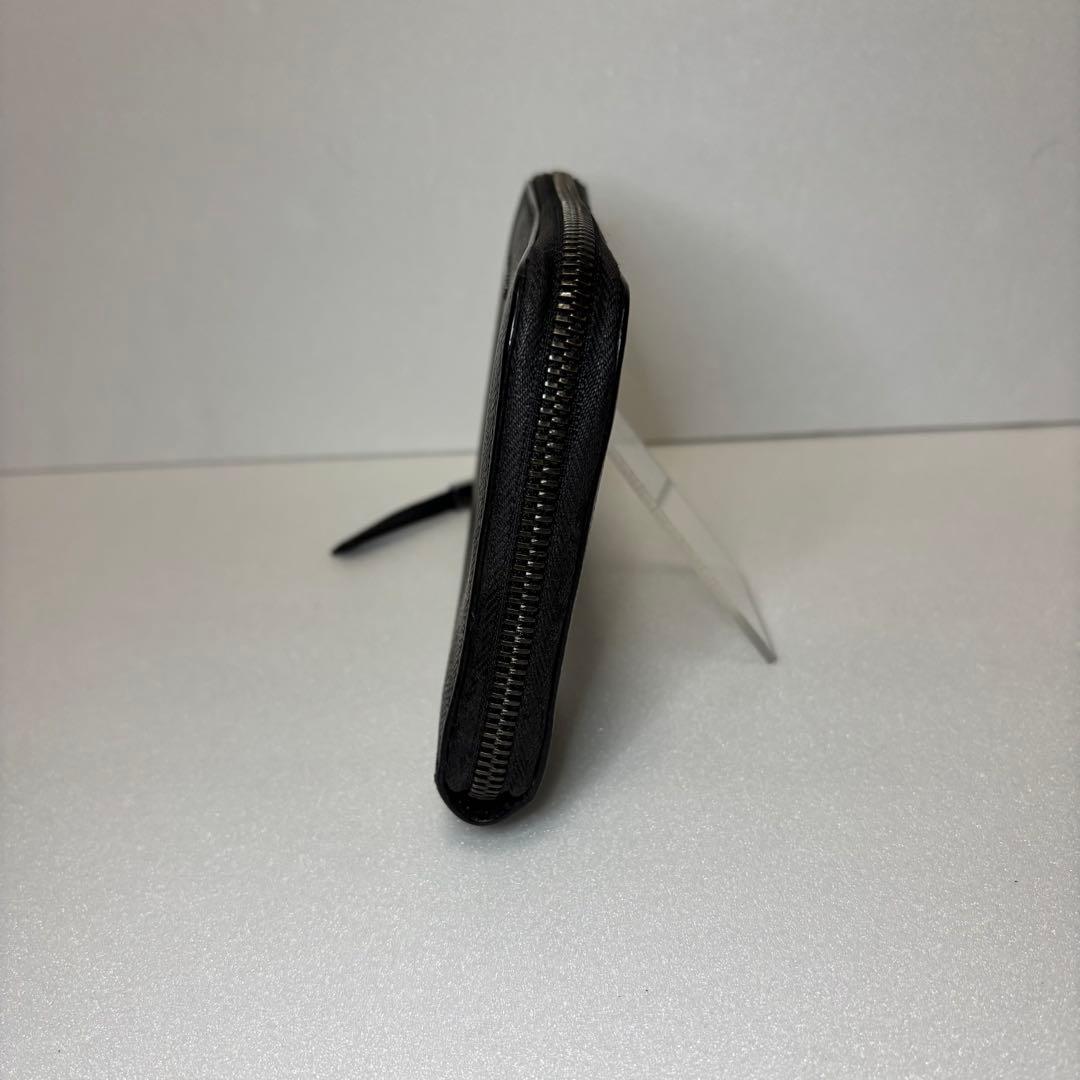 バーバリー　オーガナイザー　長財布　ラウンドジップ　レザー　ブラック