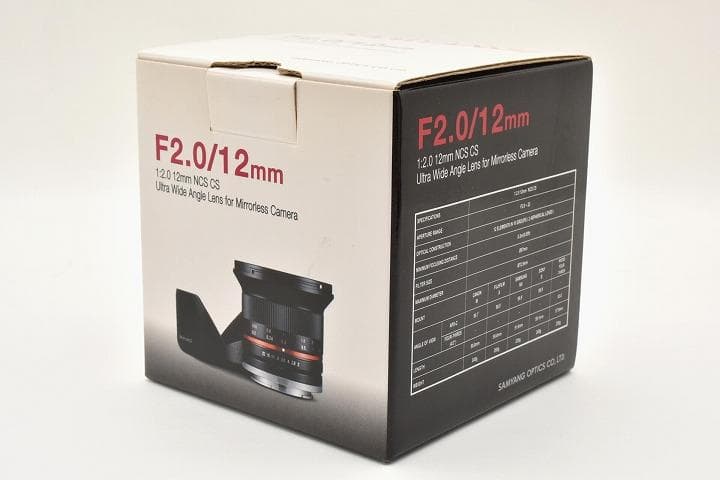 15265E ★新品★ SAMYANG MF 12mm F2.0 NCS CS
