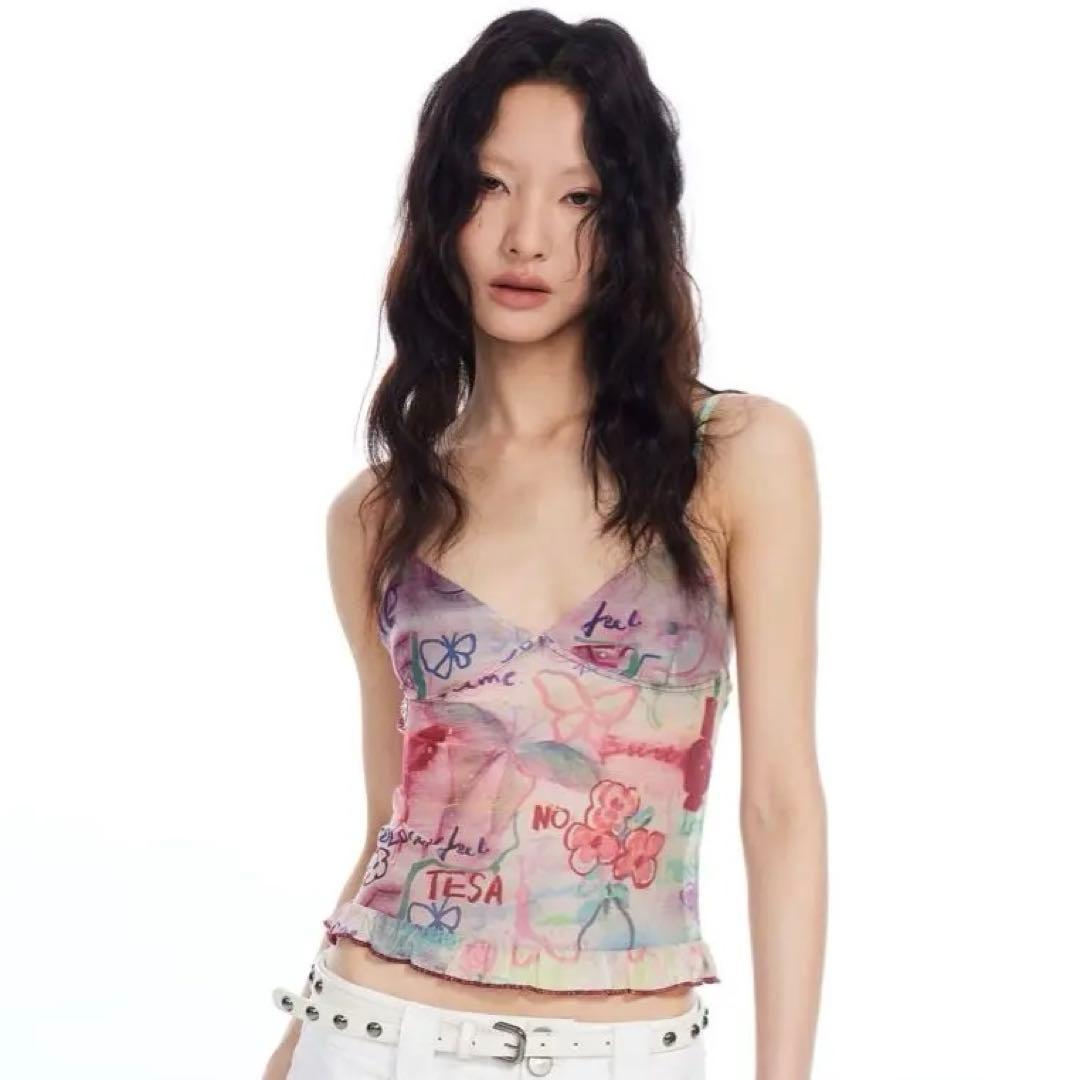 【フェアリーグランジ】THE LIGHI グラフティーhippieキャミソール