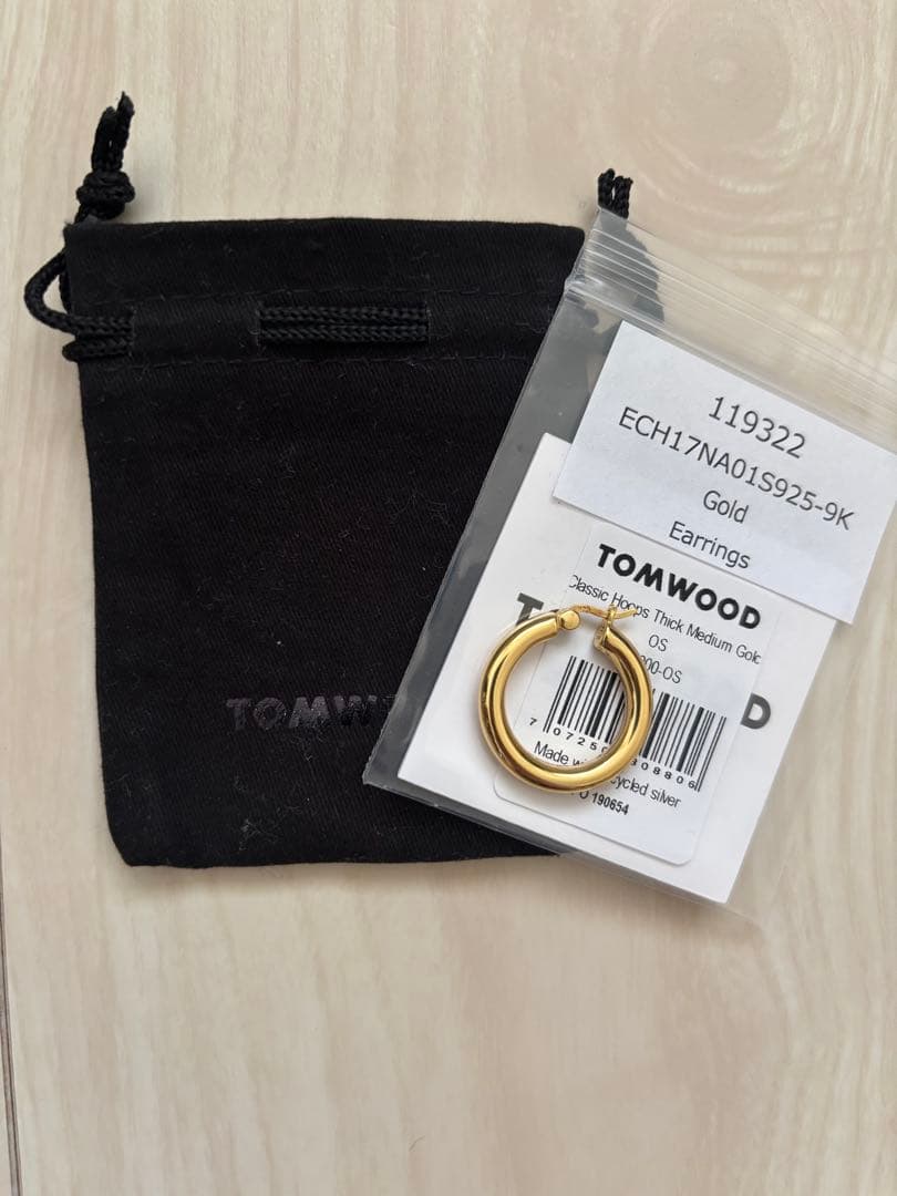 TOMWOOD クラシックフープピアス 片側のみ