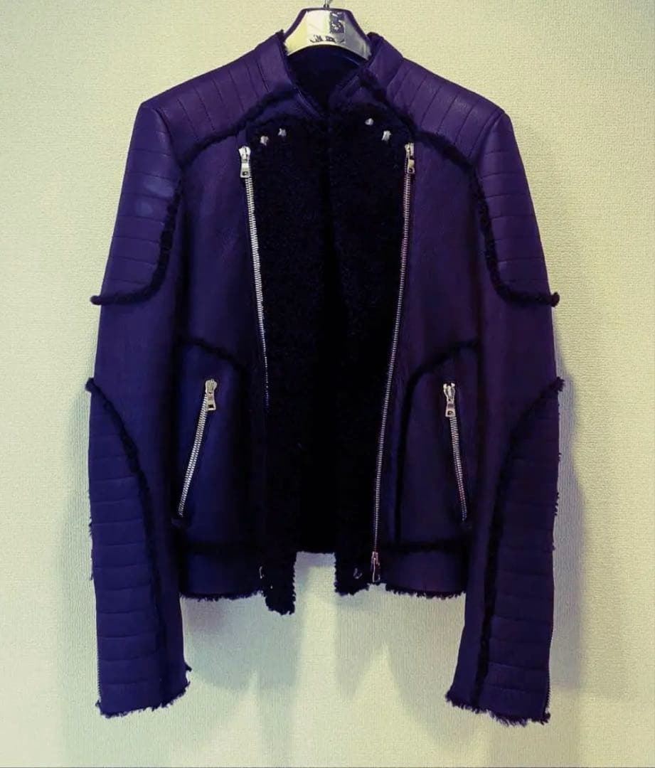 レザームートンライダースジャケット