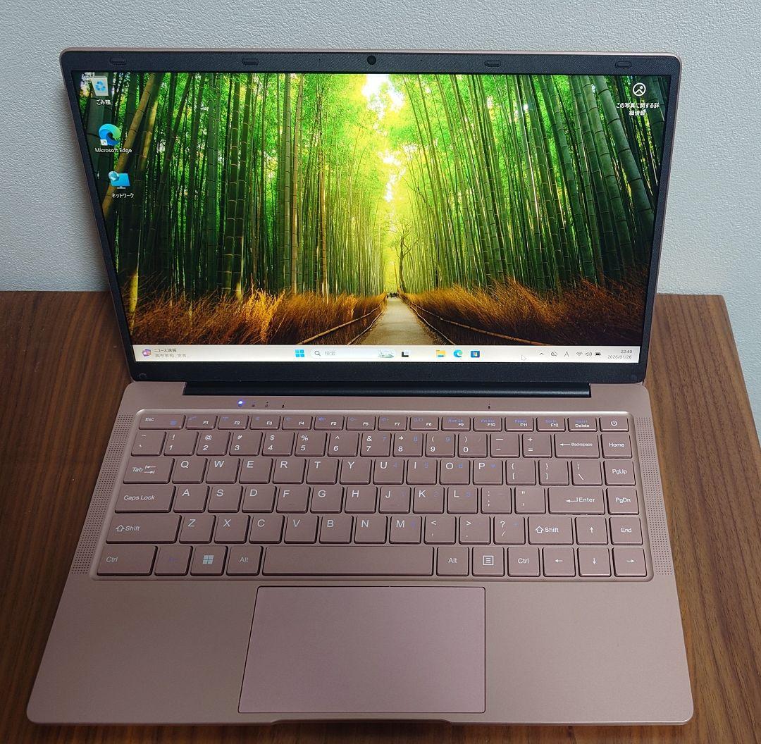 ★中古・美品：色が綺麗な薄型ノートパソコン、ノーブランドローズゴールド2024年
