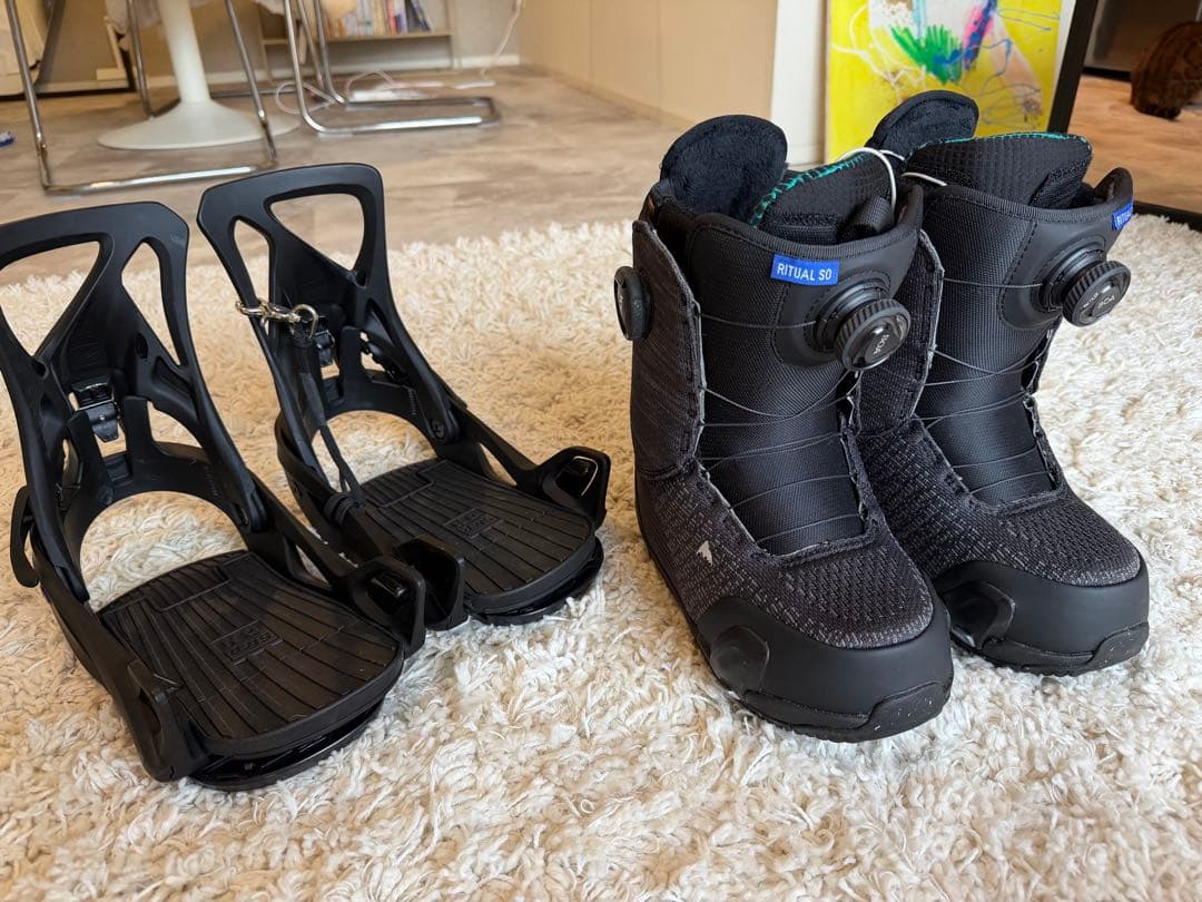 BURTON ステップオン スノーボードブーツ23.5 ビンディングセット