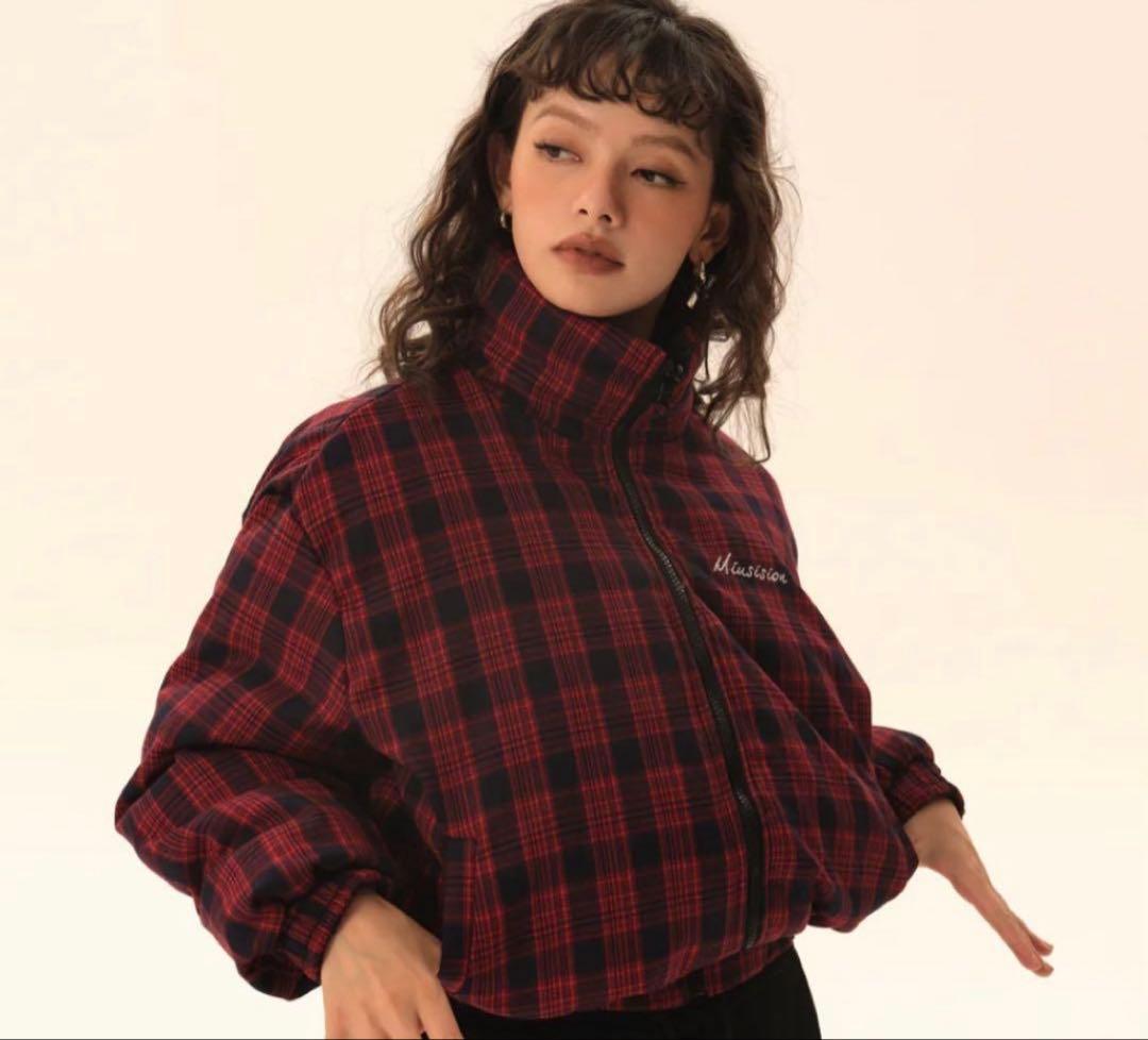 mush wear リバーシブルショートダウン　black