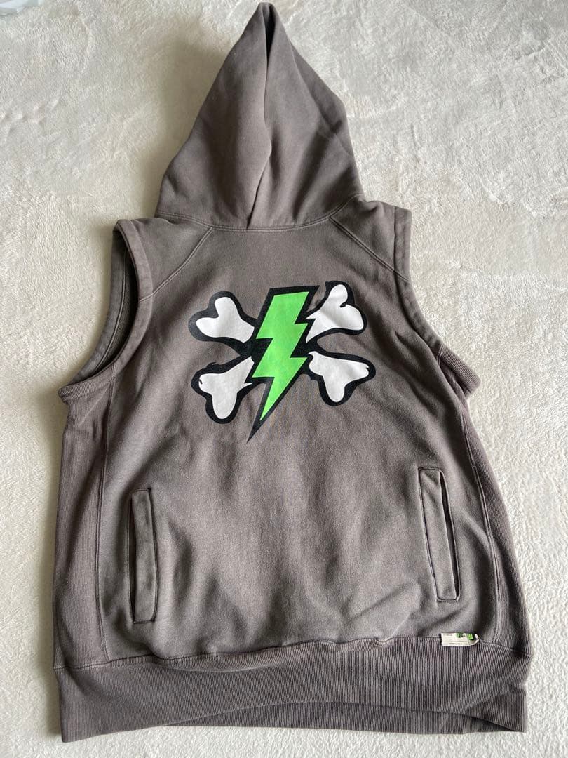 undercover 01ss ノースリーブパーカー Thunder bone