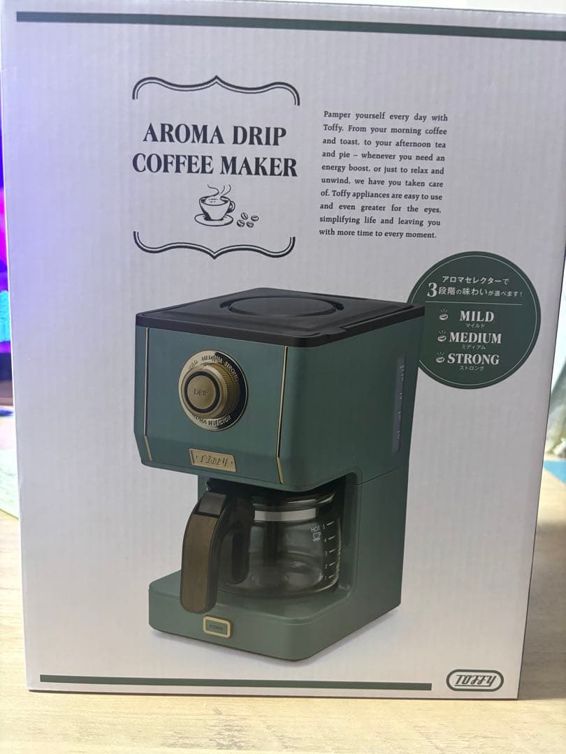 ラドンナ　TOFFY アロマドリップ　コーヒーメーカー K-CM5 SG