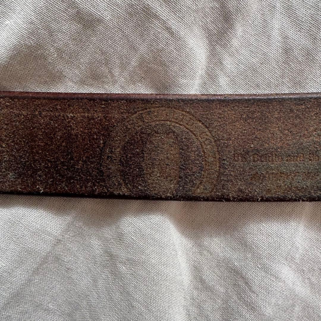 池之端銀革店 ベルト 銀製バックル 幅28mm 32インチ