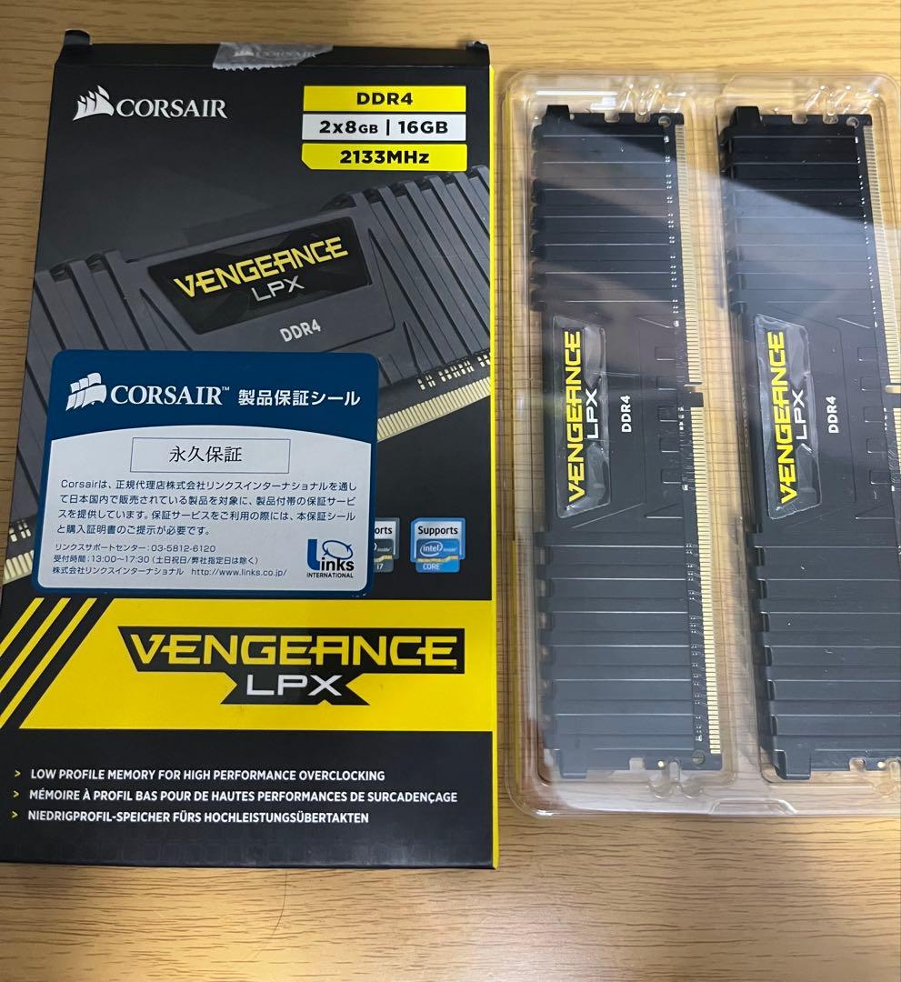 コルセア vengeance LPX 16gb(8gb×2) ddr4 2133