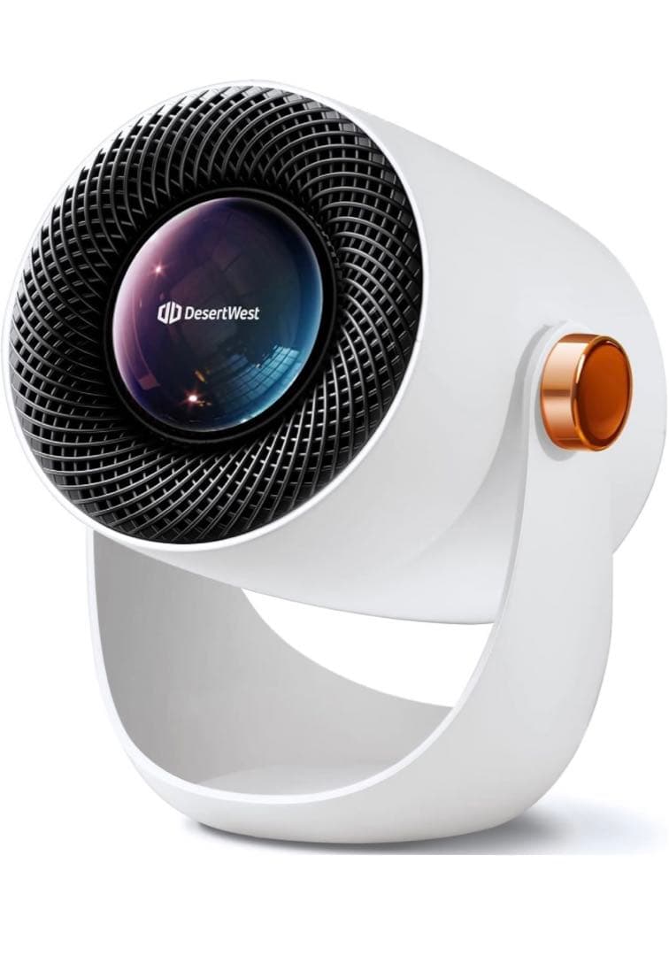 DesertWest セラミックヒーター 超小型 電気ファンヒーター 速暖