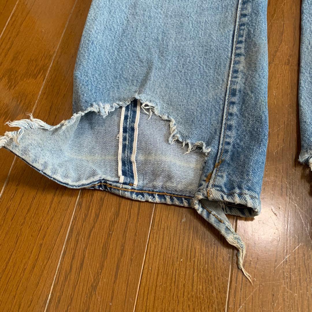 リーバイス 66後期 501 ボタン裏6 赤耳 ヴィンテージ デニム リペアなし