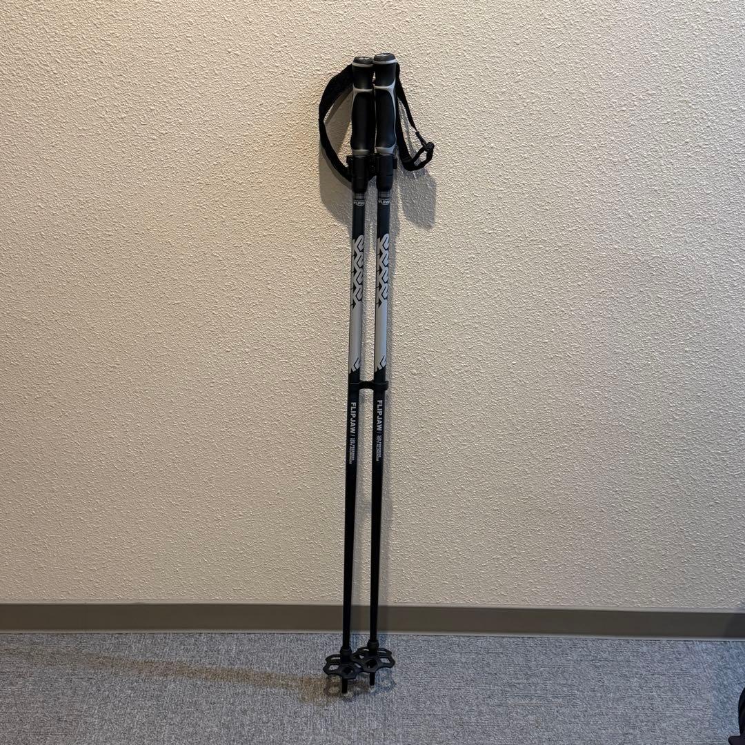 【新品】K2 FLIPJAW スキー ストック 105-120cm