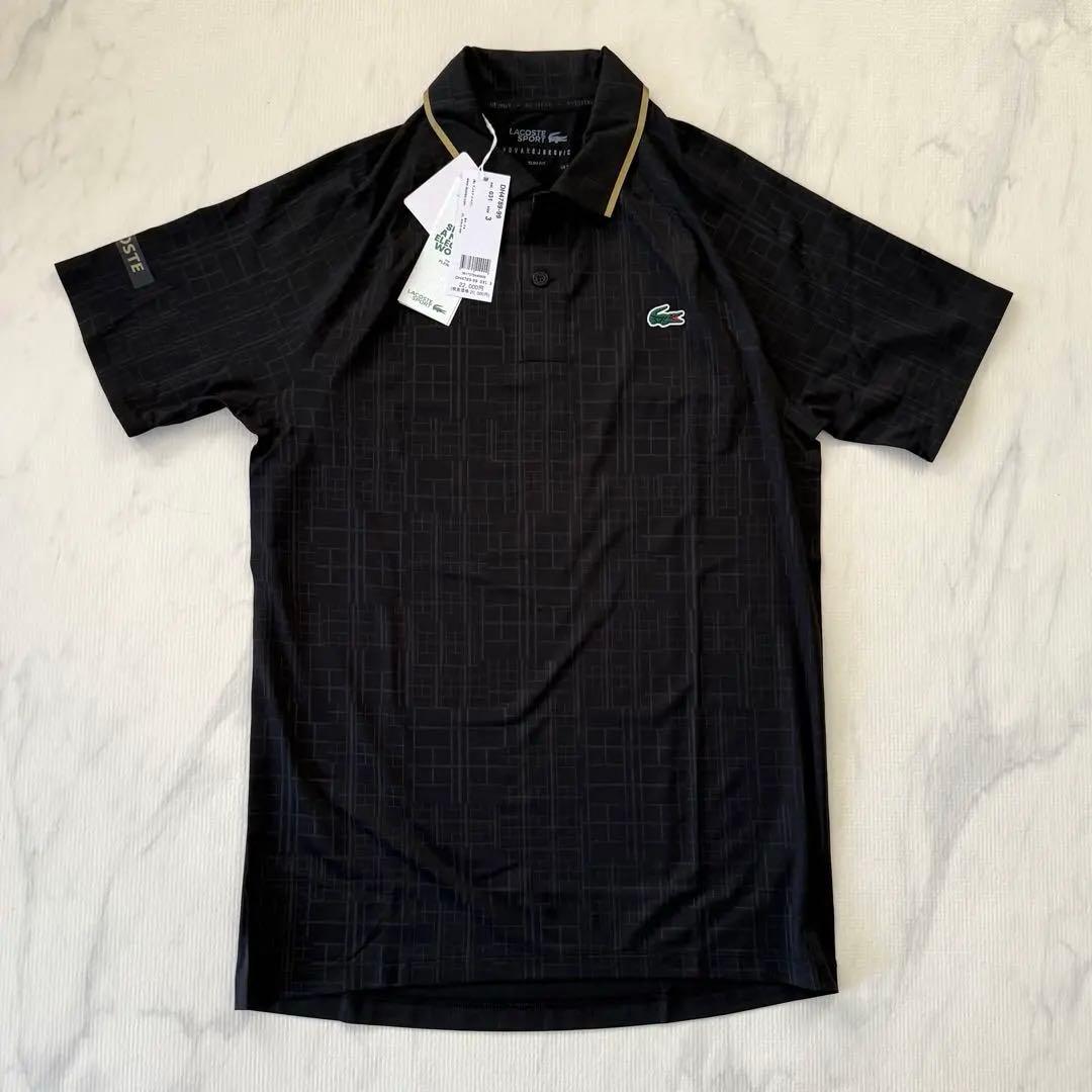ラコステ ノバク ジョコビッチ テニスウェア ポロシャツ 新品 黒
