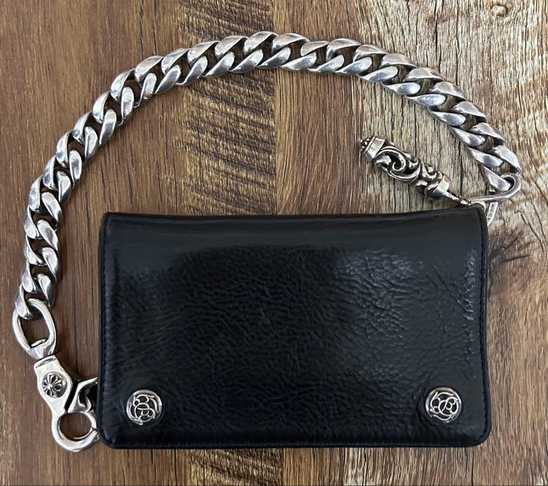 CHROME HEARTS 1ZIPウォレット　クラシックウォレットチェーン