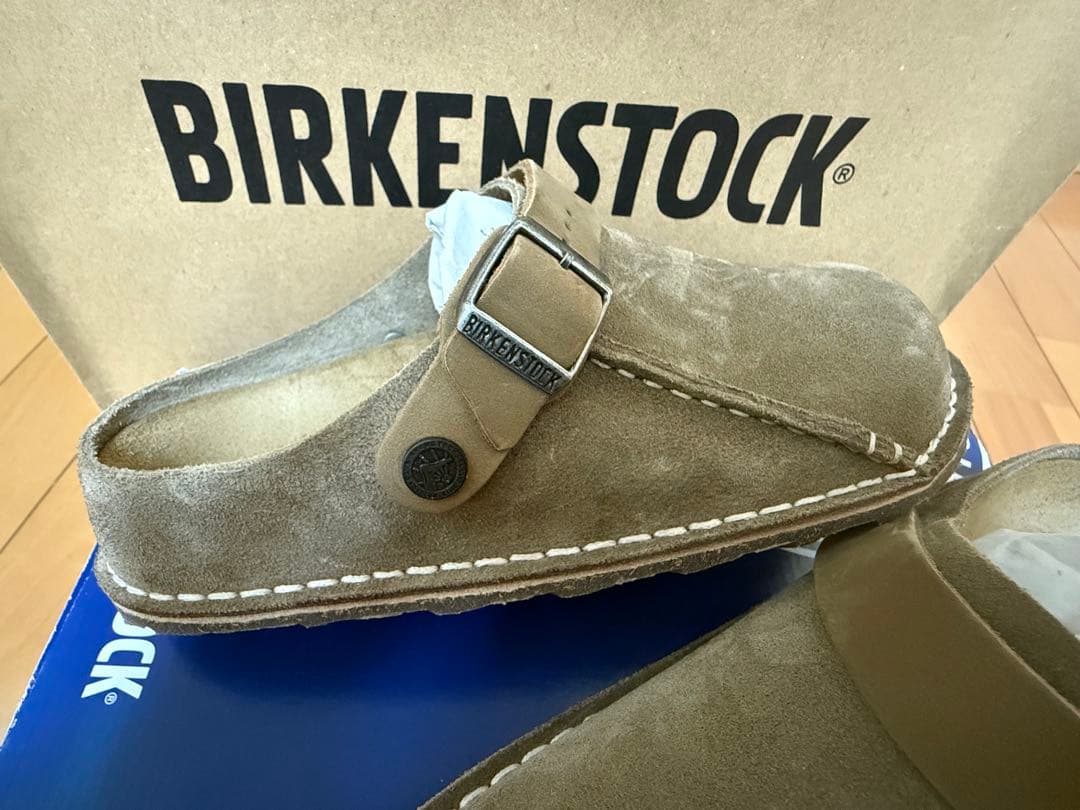 BIRKENSTOCK スエード クロッグサンダル ブラウン