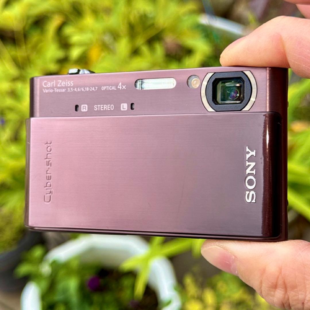☆動作OK SONY デジカメ DSC-T900 メモリースティック&電池付き