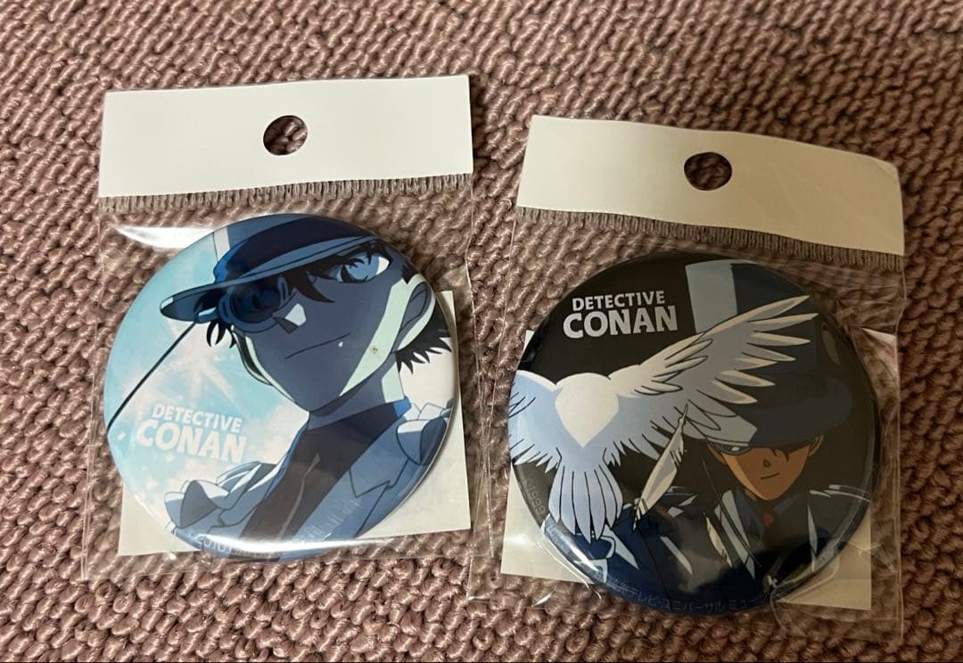 d*7様 【レア】名探偵コナン　まじっく快斗　怪盗キッド　缶バッジ　黒羽快斗　2