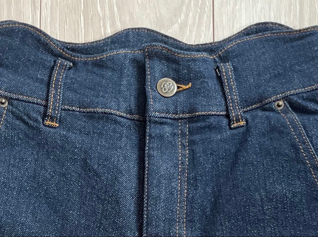 パンツ EAPHI WAVE DESIGN HIGH WAIST DENIM short