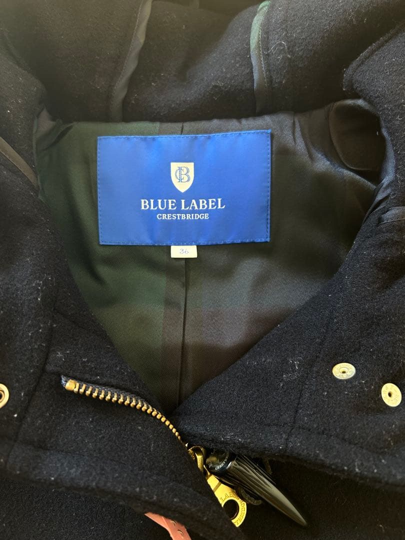 BLUE LABEL CRESTBRIDGE ネイビー ダッフルコート 36