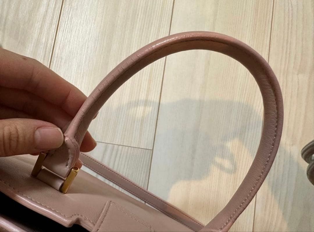 ⭐︎ＢＭ⭐︎状態良好⭐︎YSL ピンク レザー 2wayハンドバッグ