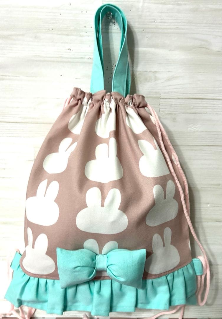 Erioですレッスンバッグ　上靴入れ　体操着入れ　給食袋　ランチョンマット