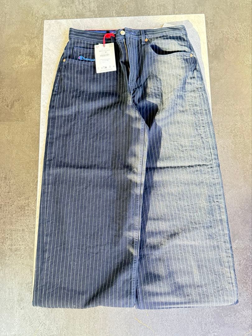 Maika　ZARA✖️Champion ストライプ バギーパンツ 42