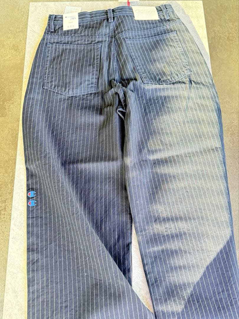 Maika　ZARA✖️Champion ストライプ バギーパンツ 42