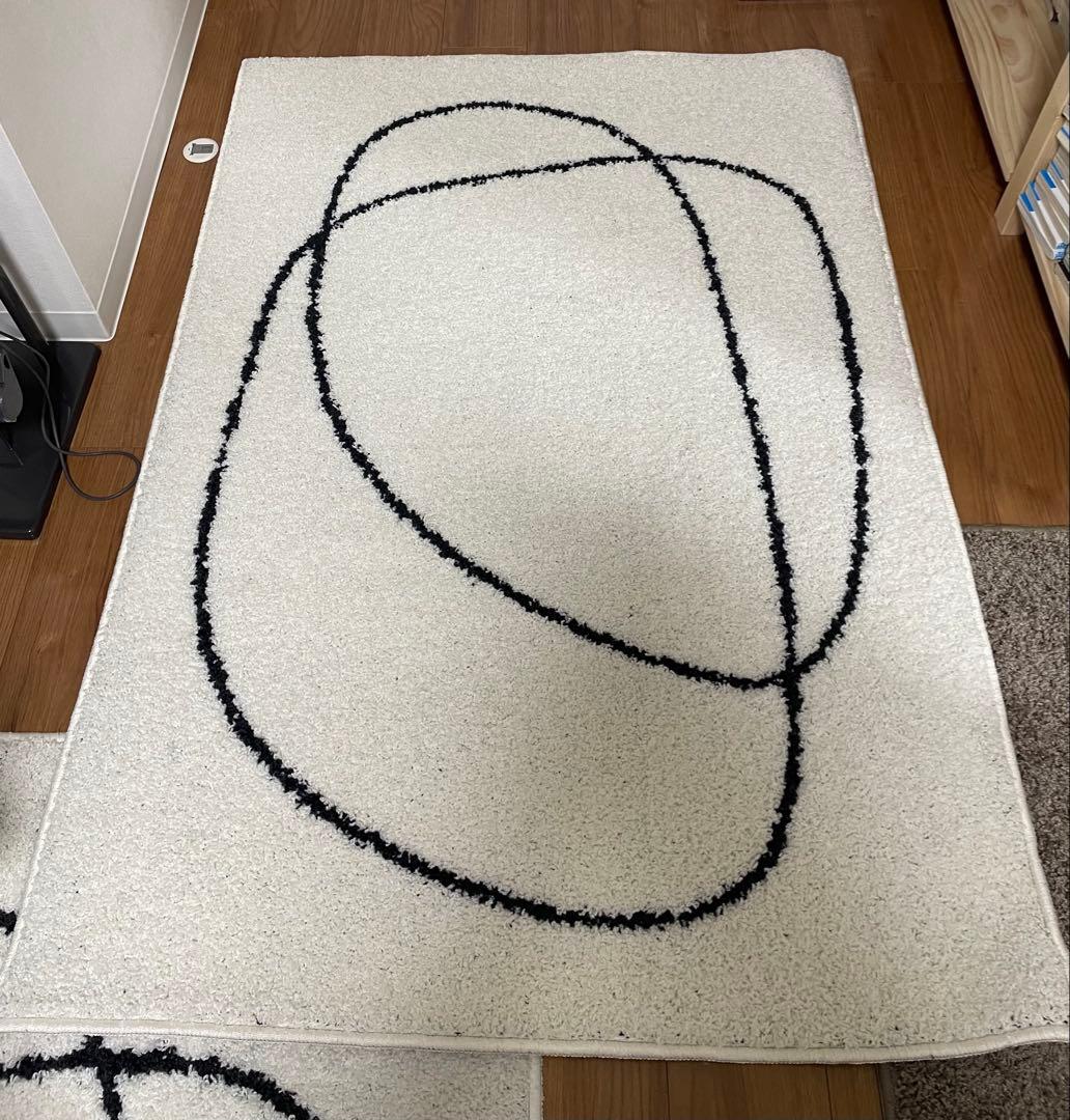 unicoカーペット 約100cm x 140cm GRABE(グラーベ) ラグ