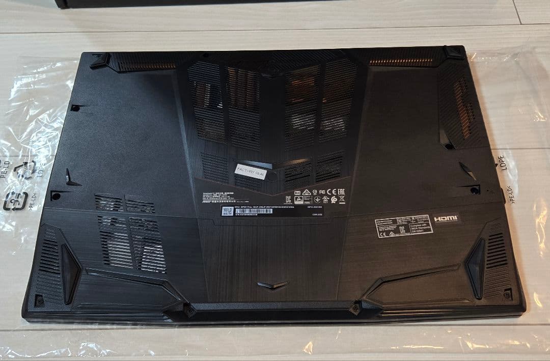 【美品】MSI GF65 Thin 10UE-258JP ゲーミングノートPC