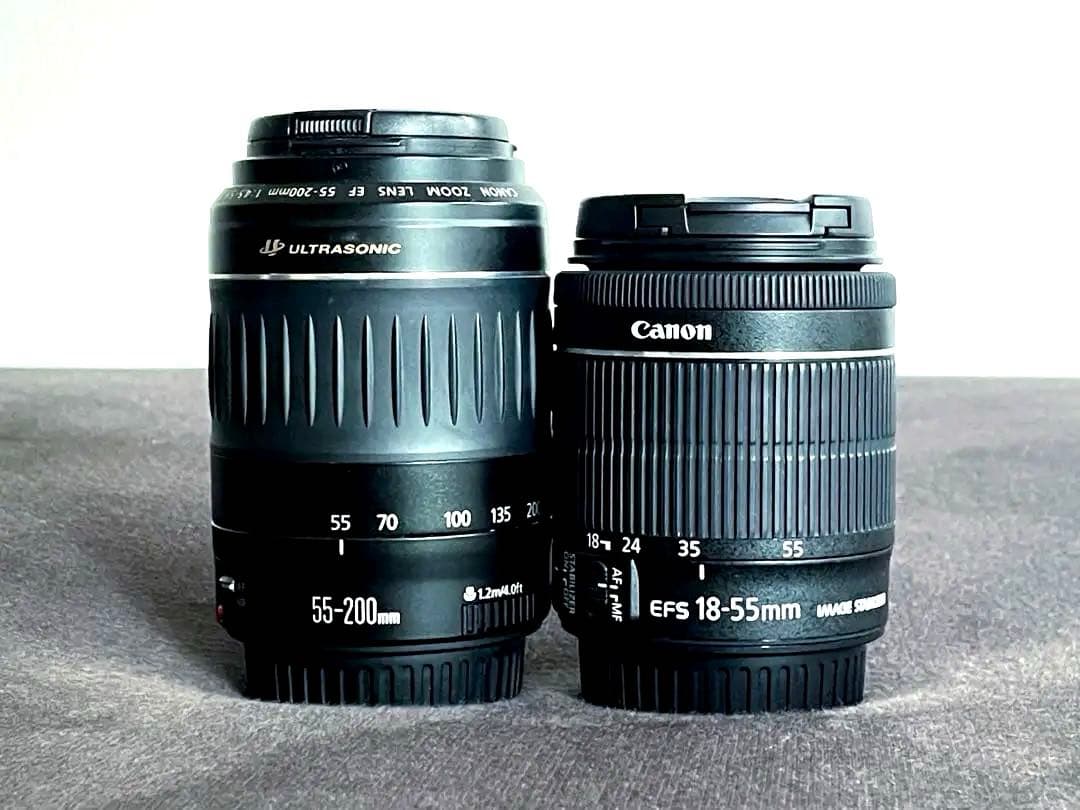 Canon EF-S 55-200mm & 18-55mm レンズセット
