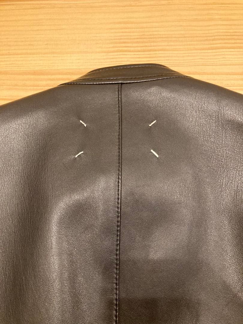 メゾンマルジェラ　5-ZIP LEATHER JACKET