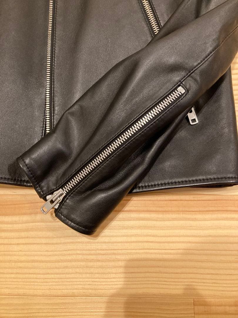 メゾンマルジェラ　5-ZIP LEATHER JACKET