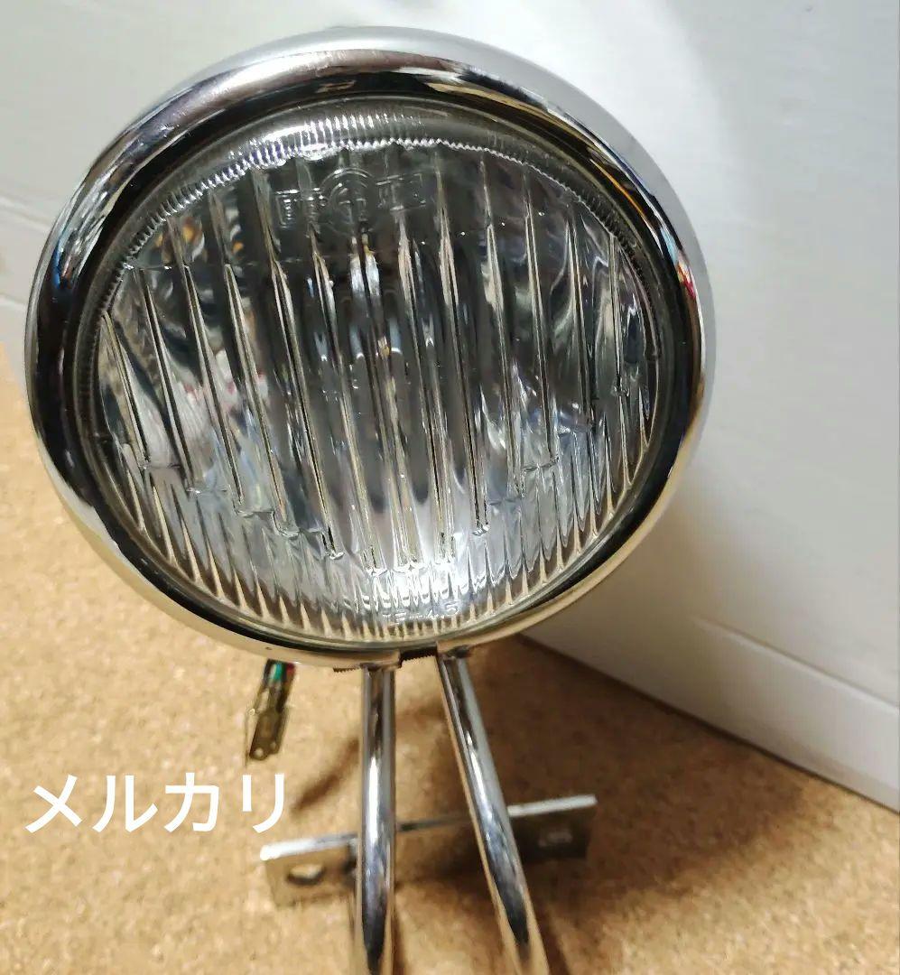 当時物、ビンテージ尖りガラスレンズヘッドライトになります☆激レア尖りガラスレンズ