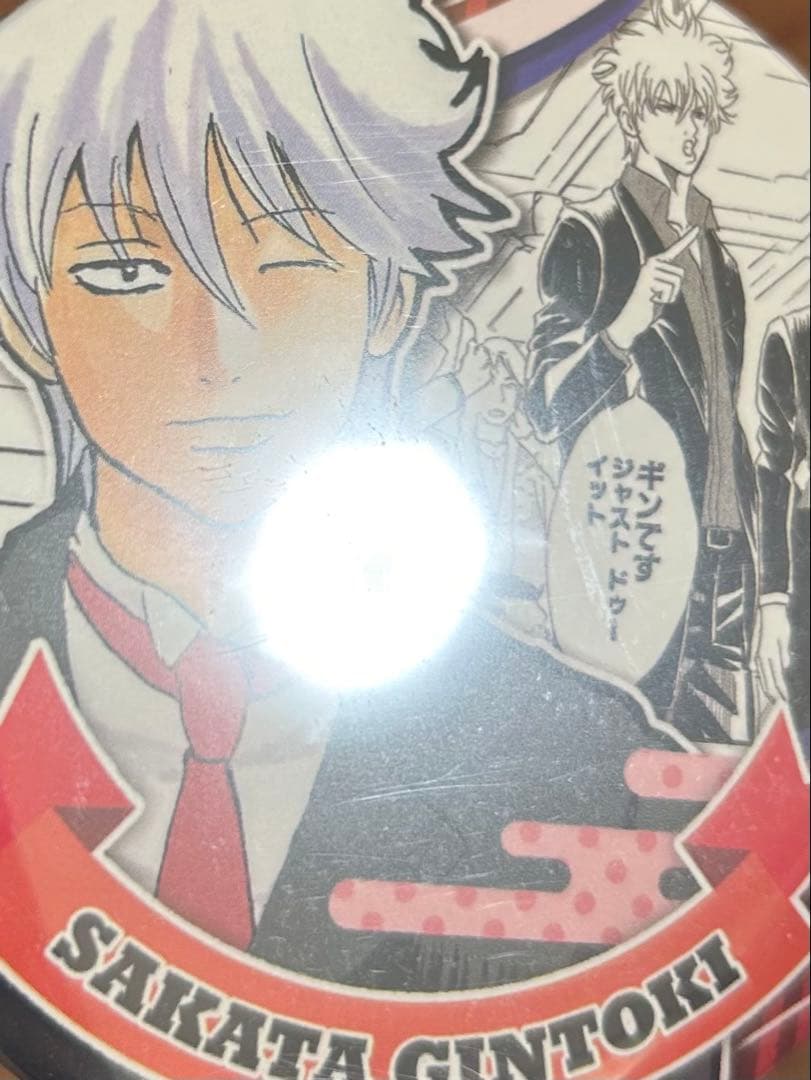 銀魂　ヒーローズ　缶バッジ　坂田銀時