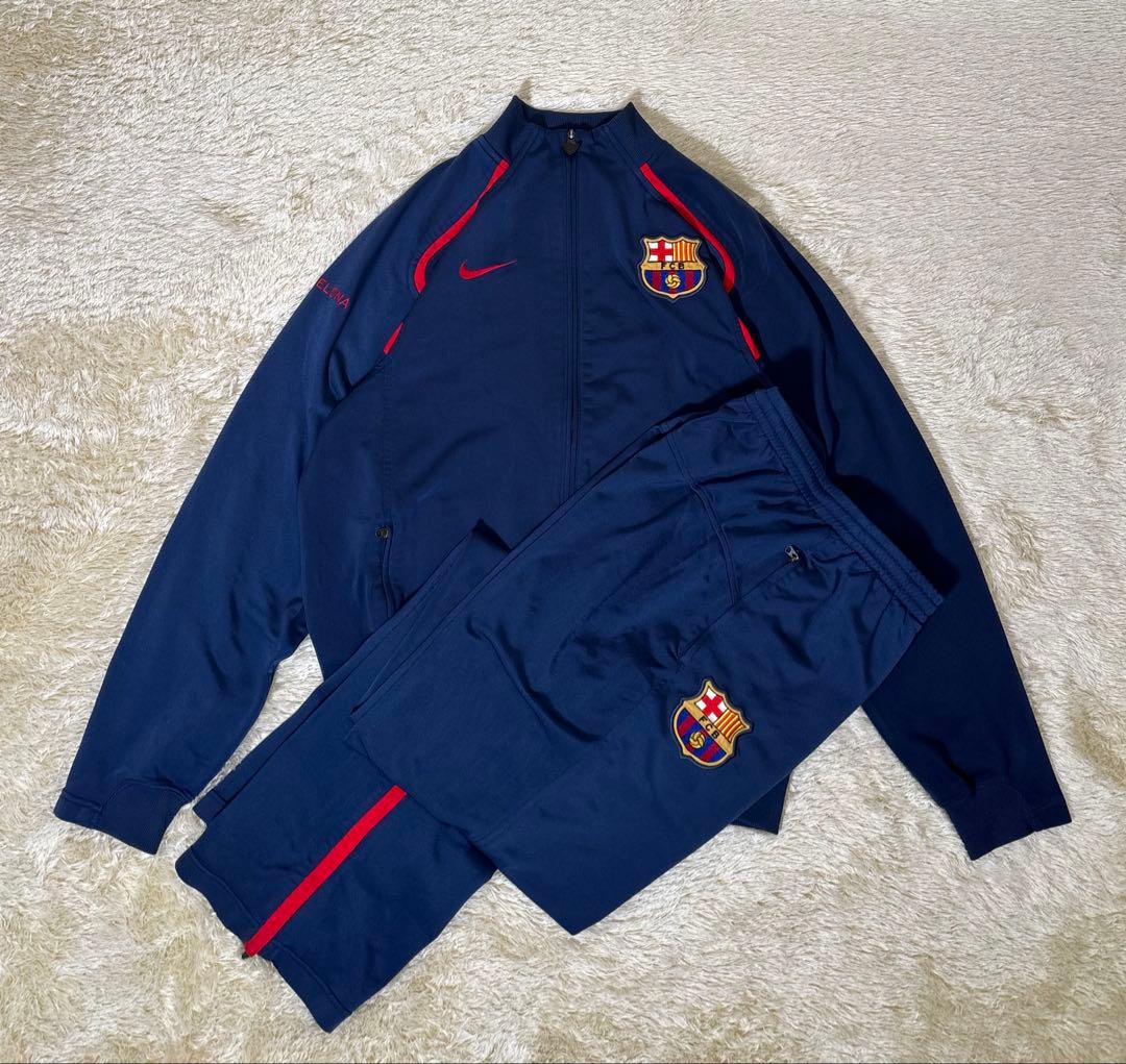 NIKE バルセロナ　刺繍ロゴ　セットアップ　トラックジャケット　トラックパンツ