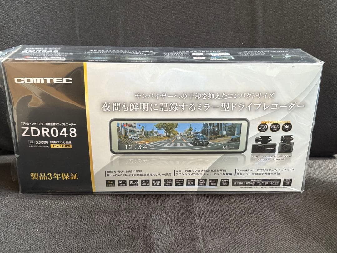 新品コムテック ドライブレコーダーZDR048