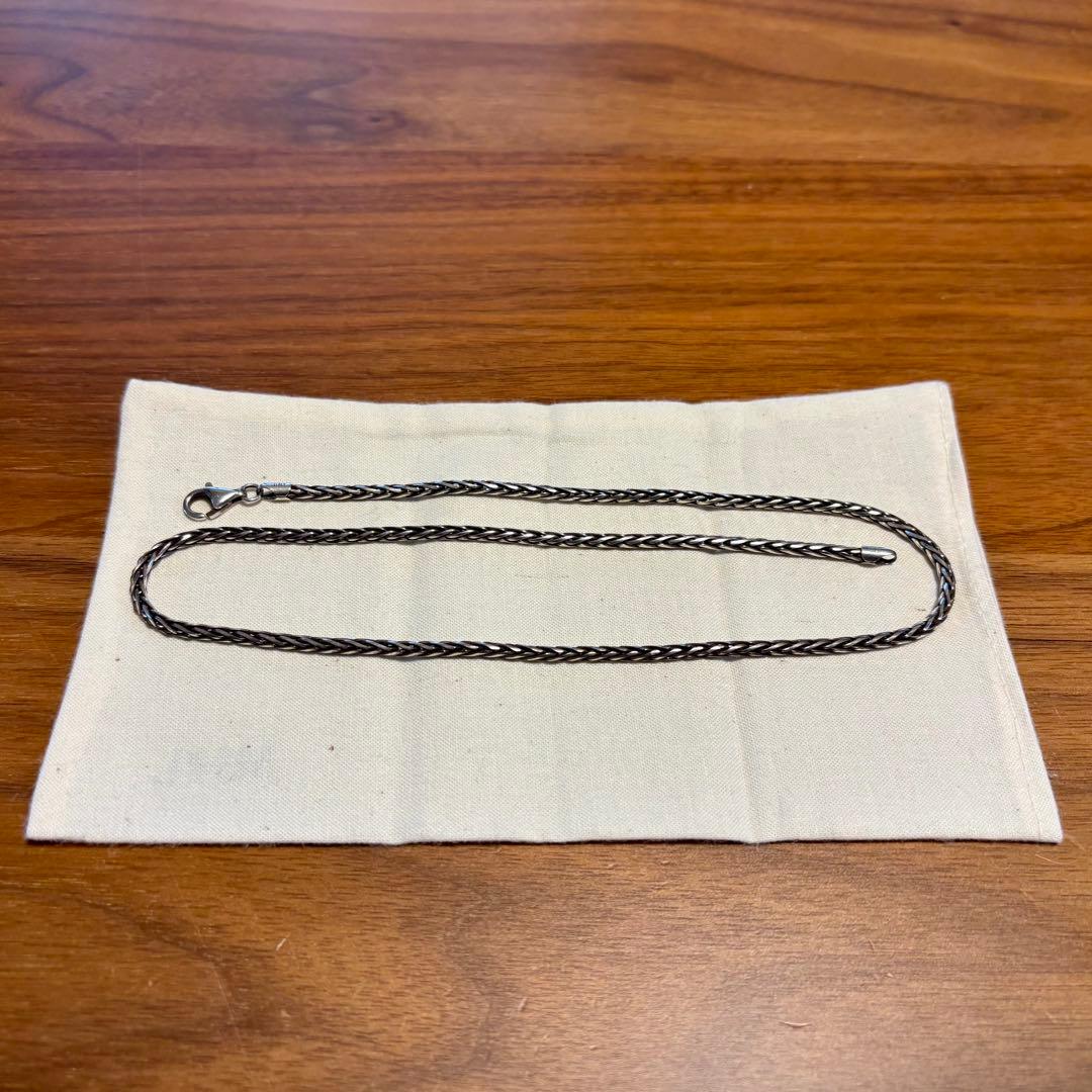 イタリア製 シルバー 編み込み ネックレス