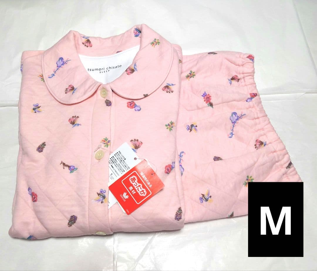 新品タグ付き ツモリチサト パジャマ ルームウェア 中綿 キルト パリローズ
