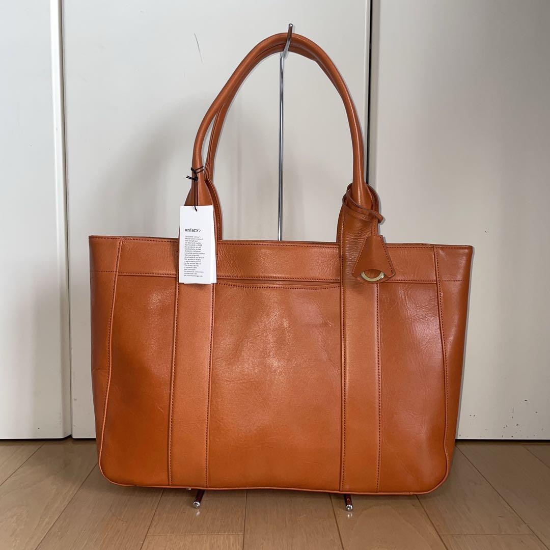 アニアリAniary レザートートバッグ01-02013 新品未使用　キャメル