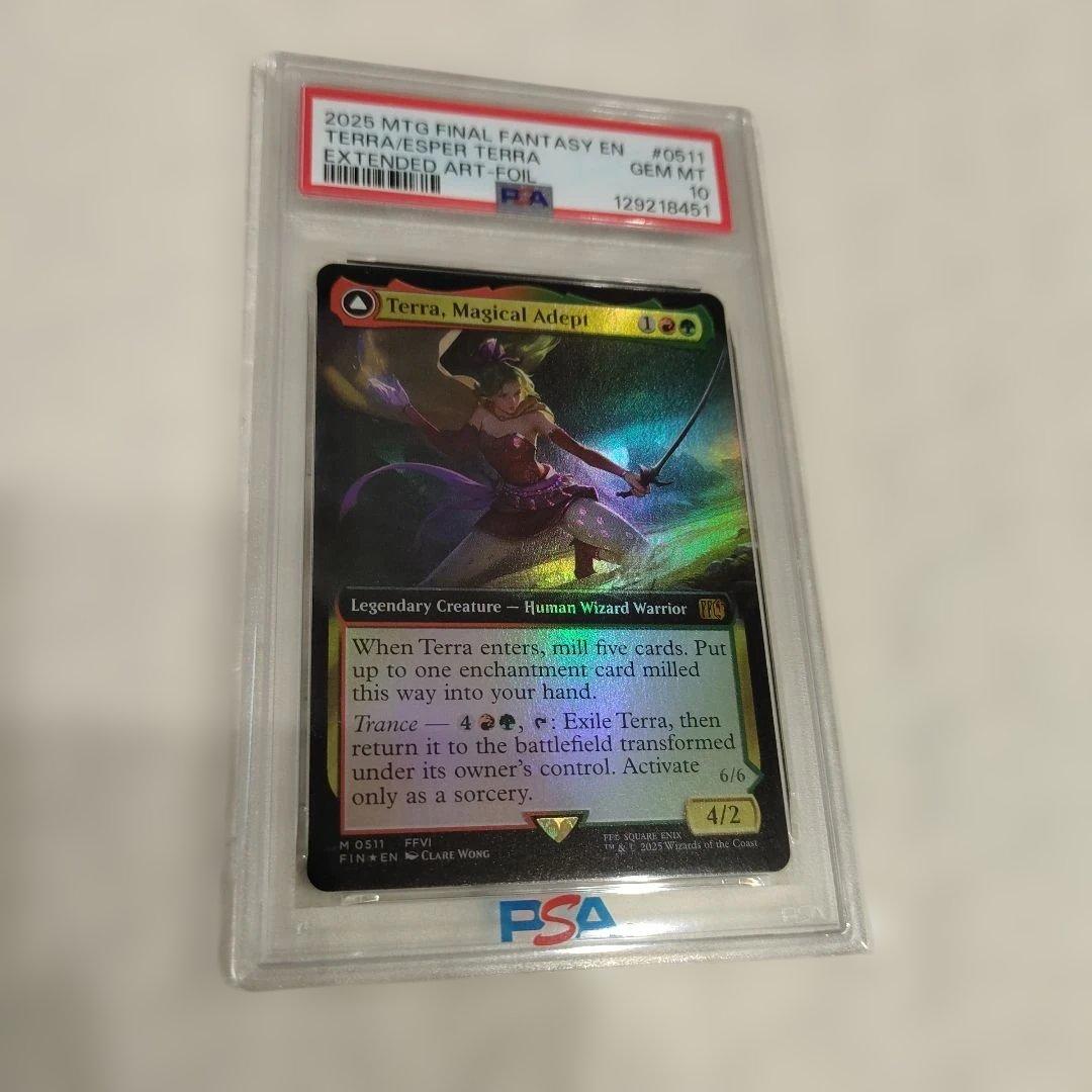 PSA10　MTG　魔導戦士、ティナ　拡張 Foil　英語　English