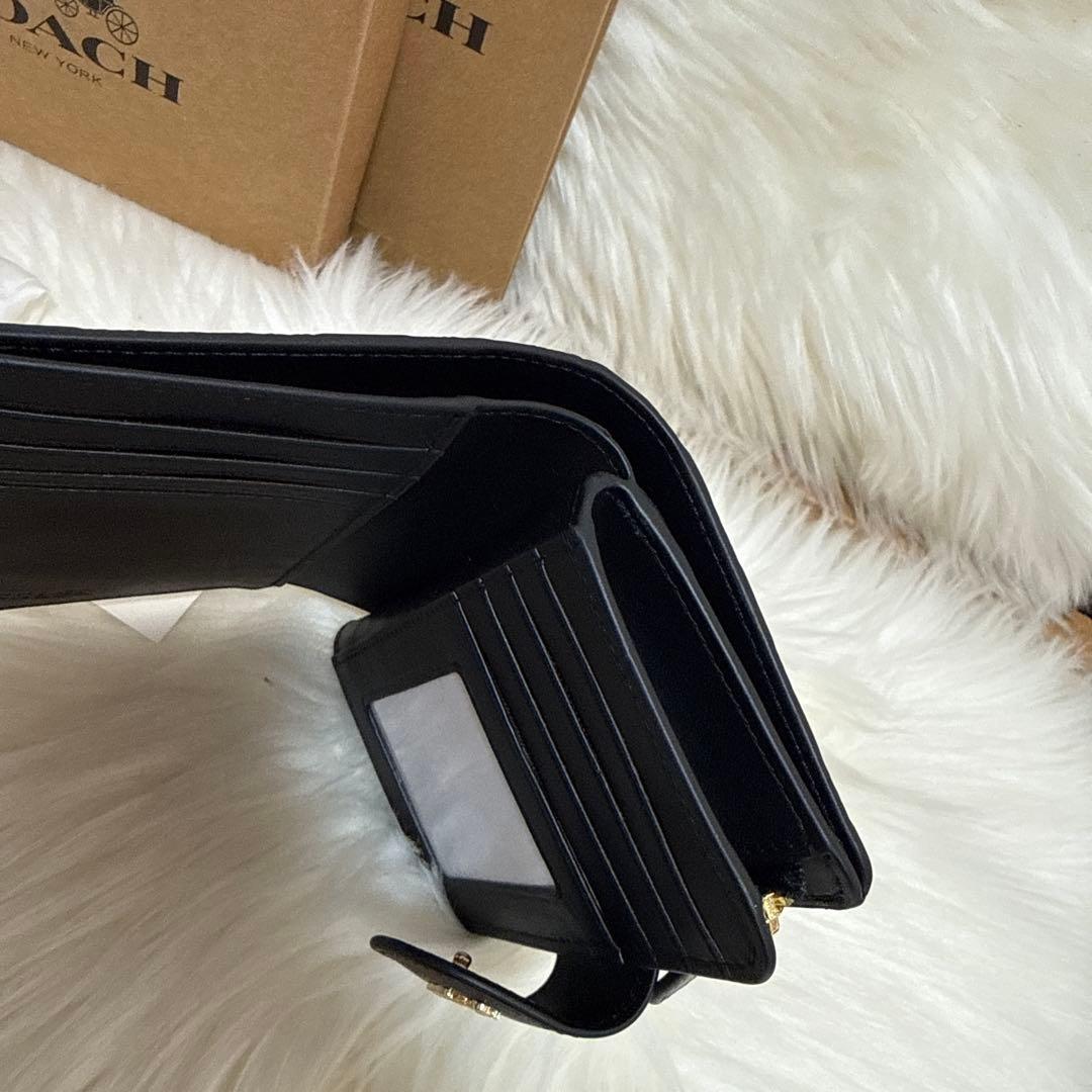 COACH 二つ折り財布 ブラック