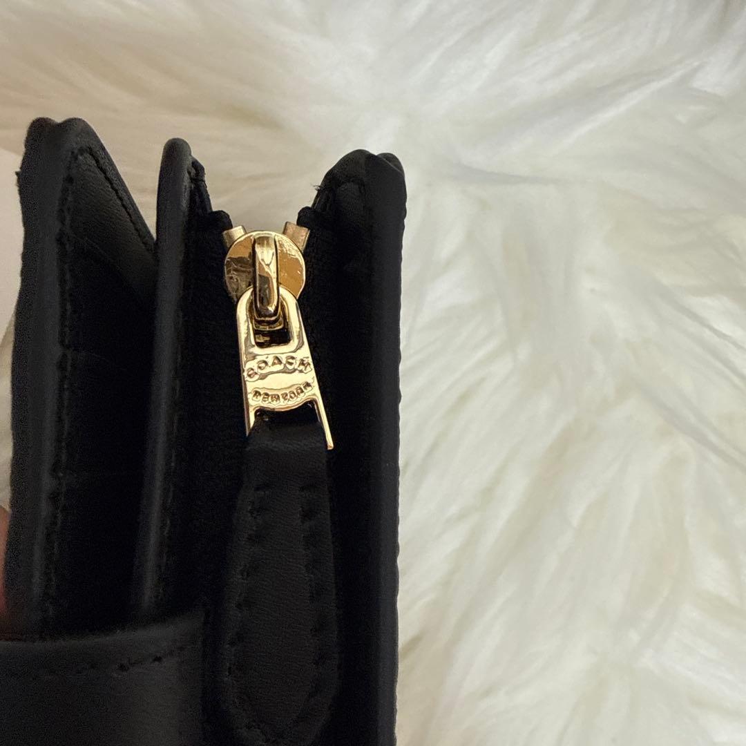 COACH 二つ折り財布 ブラック