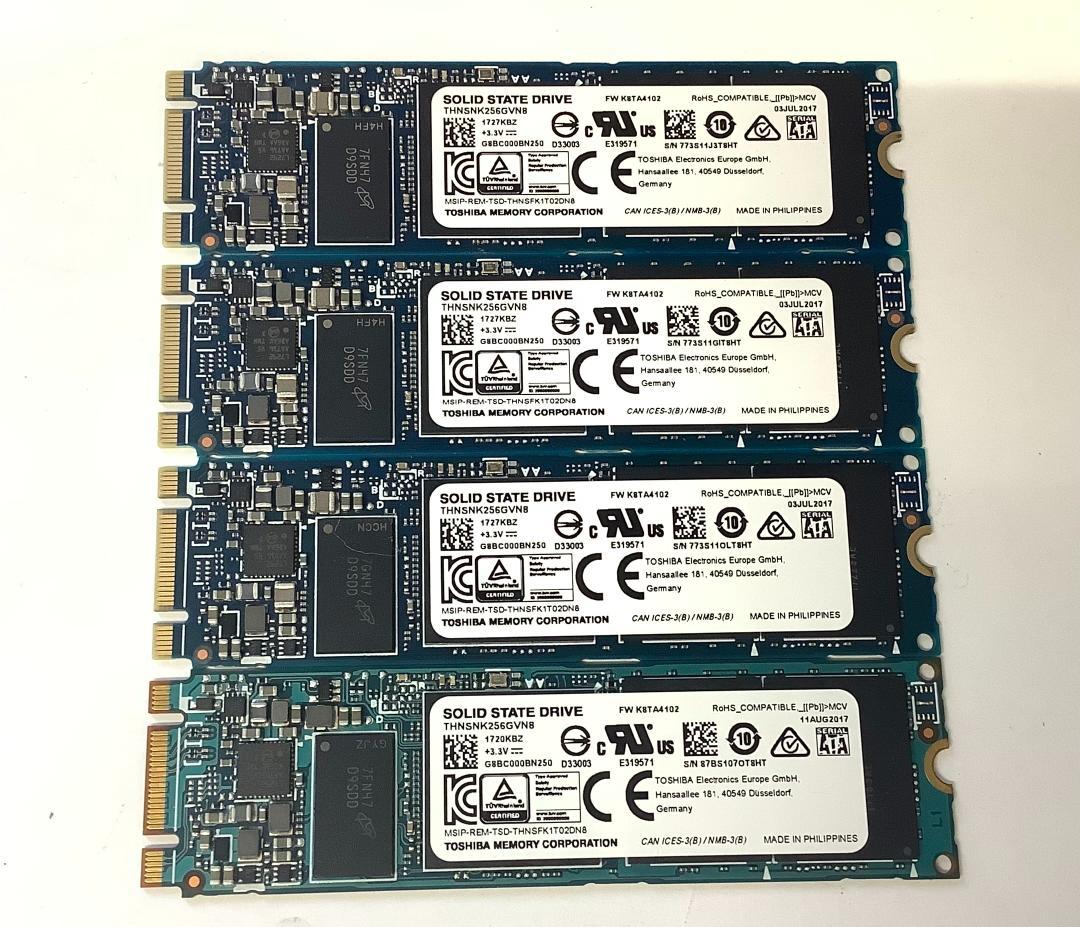 ➁-WA13-TOSHIBA SATA M.2 256GB SSD 4点