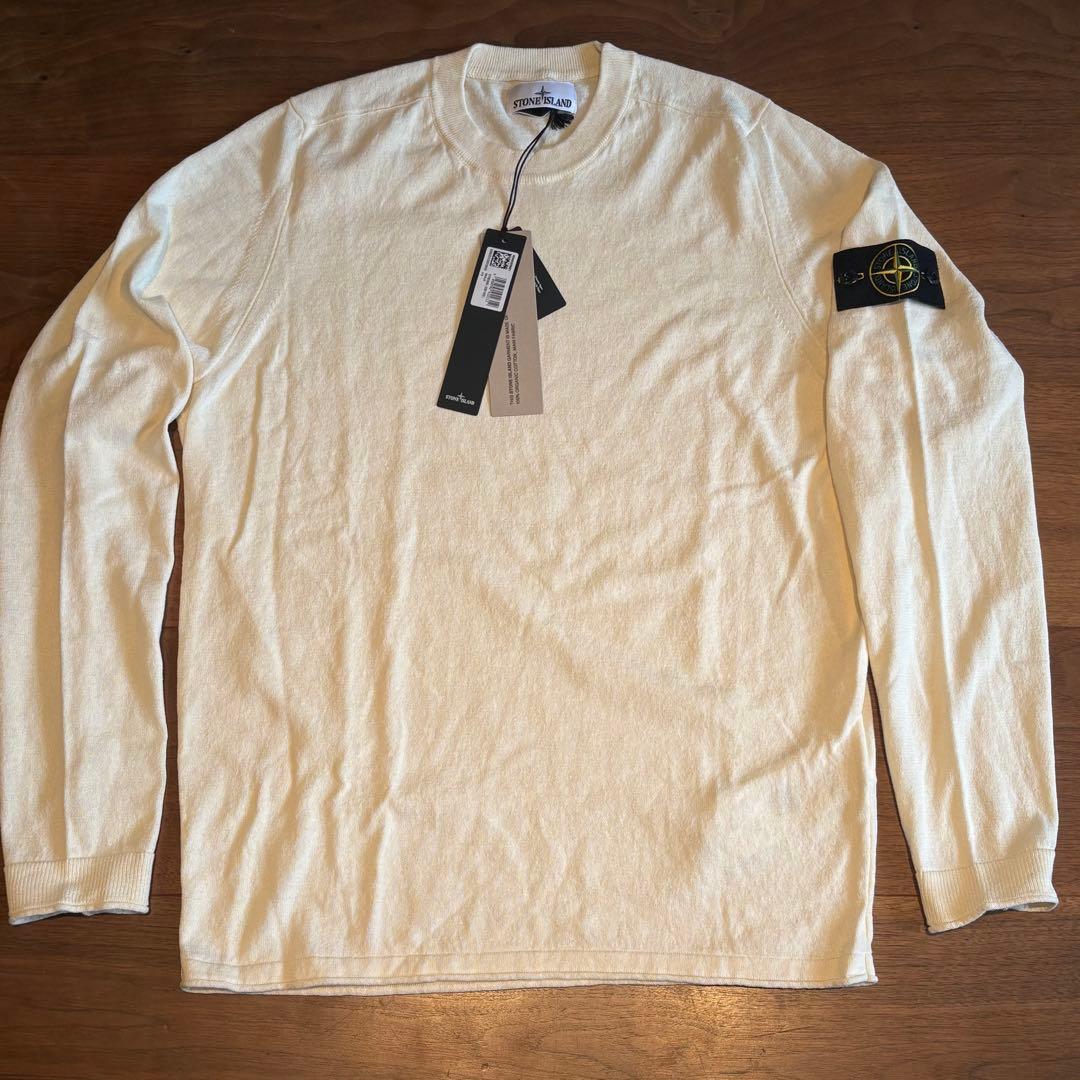 bibi 新品 STONE ニット5100062白L