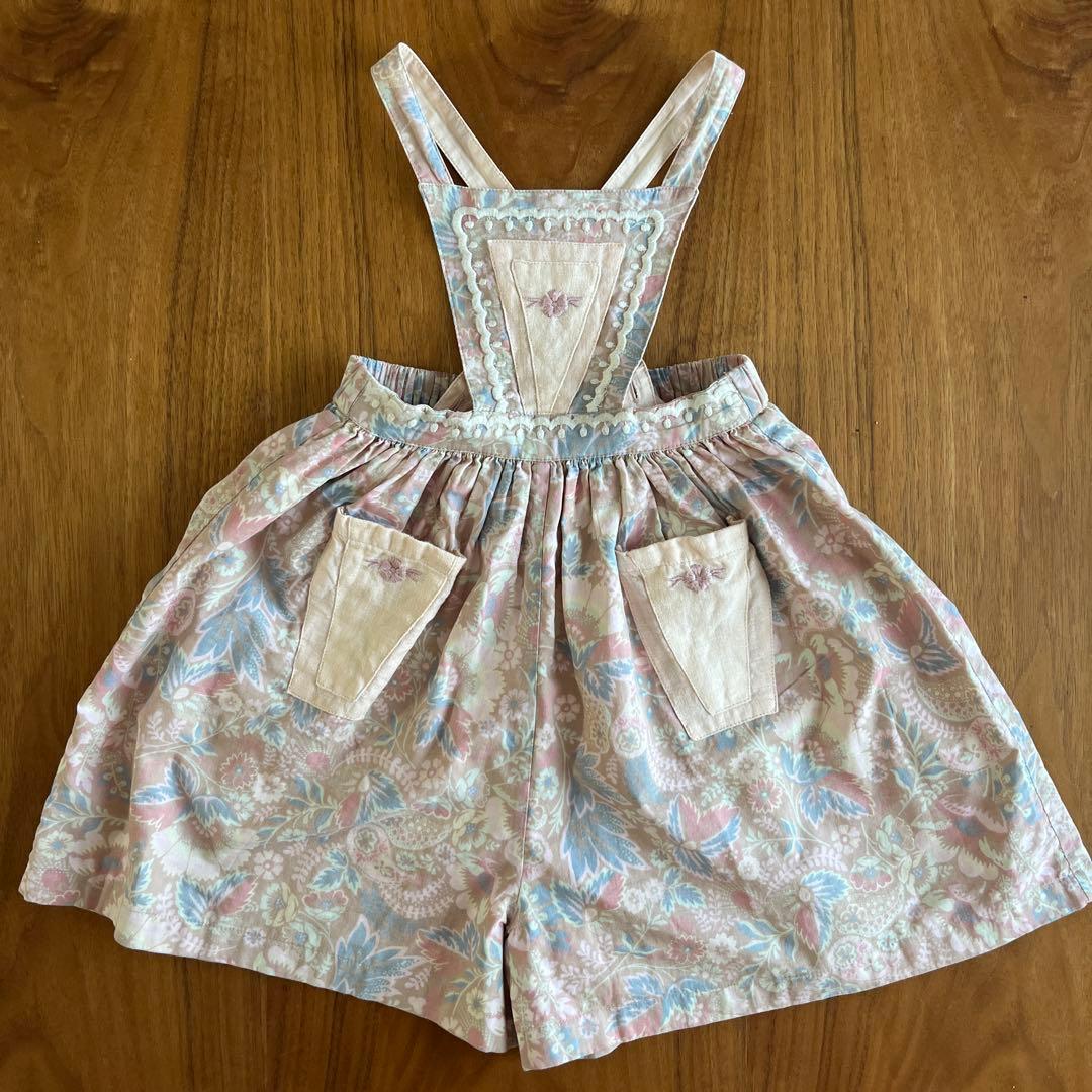 apolina 花柄サロペット2-3y