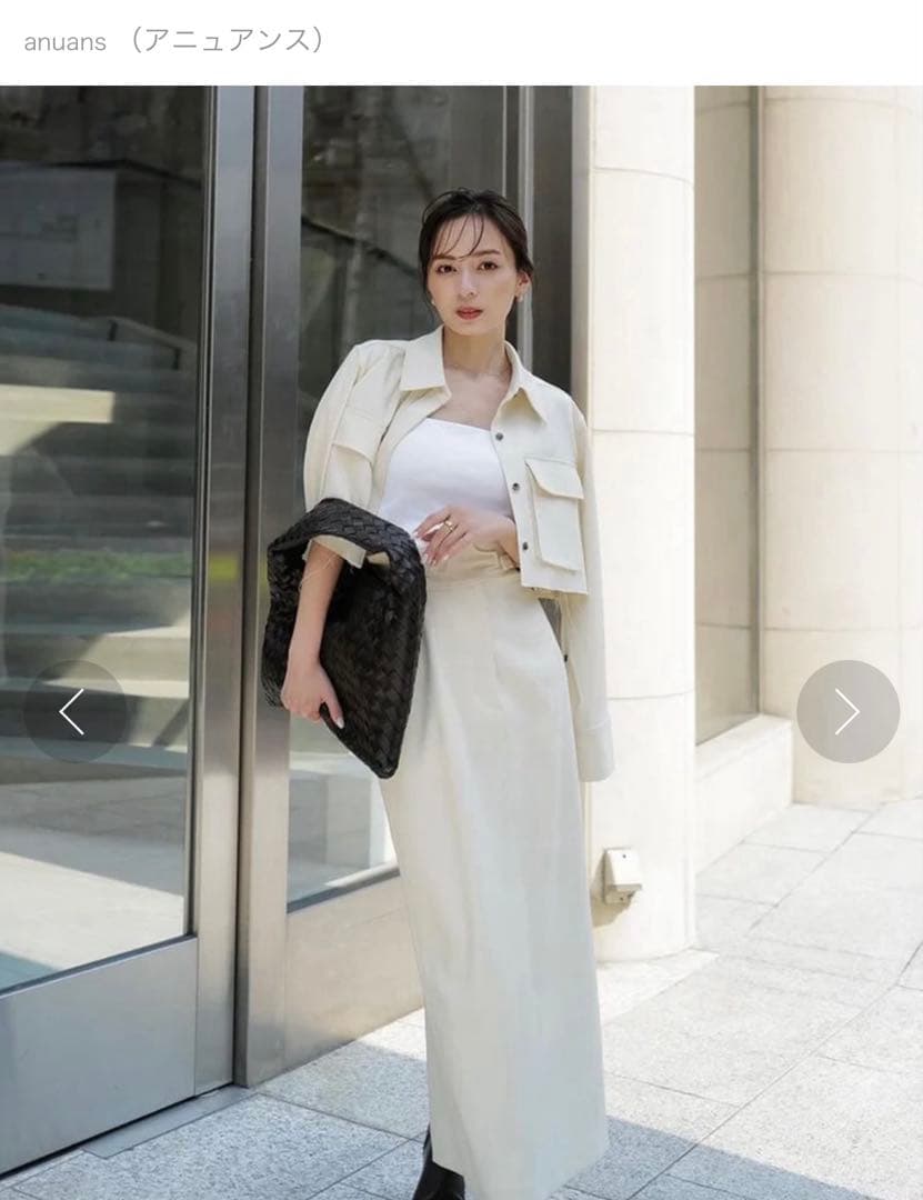 アニュアンス　ダブルポケットクロップドシャツ（タグ付き新品）