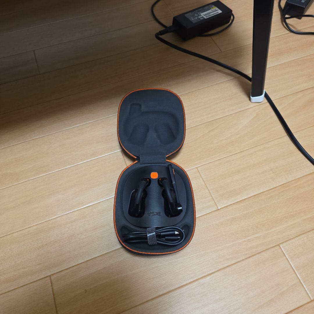 ワイヤレスイヤホン ブラック 耳掛け式